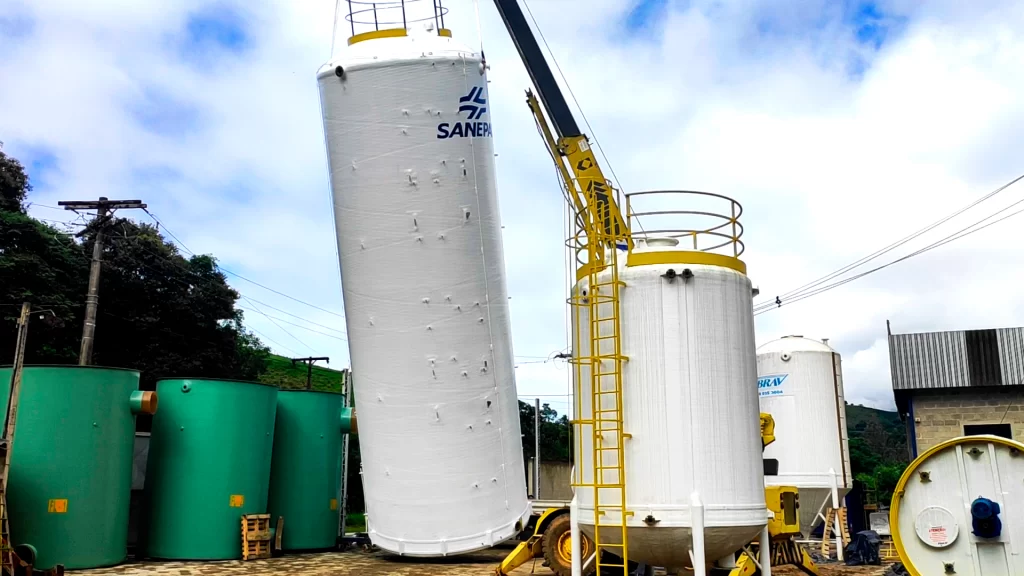 Tanque Industrial em fibra de vidro (PRFV)